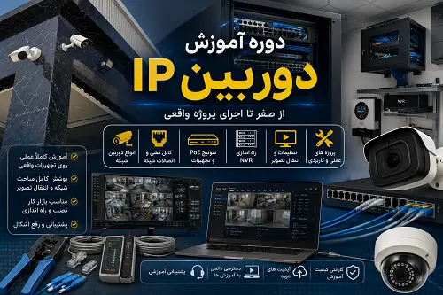 آموزش دوربین مداربسته تحت شبکه (IP) به صورت پروژه‌محور